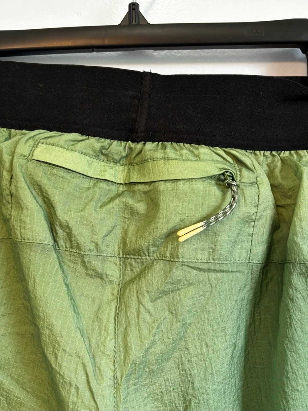 RC Outdoor Supply Men's Nylon Ripstop 2-in-1 Running Shorts Green Lined Sz S NWT